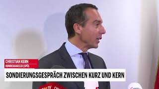 Sondierungsgespräch zwischen Kurz und Kern