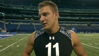 Rob Gronkowski (Arizona, TE) 2010 NFL Combine highlights