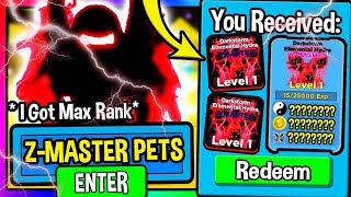 ALL NEW FREE *Z-MASTER PET* CODES in New NINJA LEGENDS Update Max Rank! (Roblox Codes)