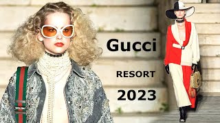 Gucci Resort 2023 мода в Италии / Одежда, сумки и аксессуары