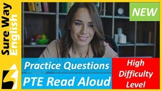 [NEW] PTE Read Aloud Practice Questions | High Difficulty Level