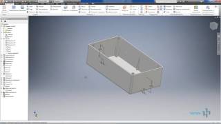 Видеоурок 03.Построение 3D модели пластиковой коробки в AutoCad Invertor