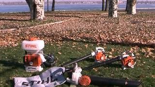 Воздуходувка STIHL BG86 и всасывающий измельчитель SH86