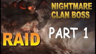 Raid Адский Клановый Босс ч.1 (Чёткое построение) | [Гайд Тактика по Клан Боссу]