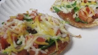 Bagel Pizza Bites Recipe Video- Quick Snack by Bhavna!