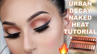 URBAN DECAY NAKED HEAT PALETTE: NEUTRAL GLAM MAKEUP TUTORIAL