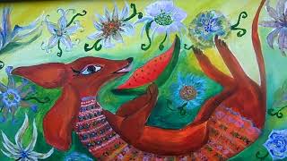 Рисую таксу Басю - I draw a dachshund Basya !