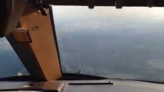 Заход на посадку в аэропорту Внуково Москва Боинг 747-400