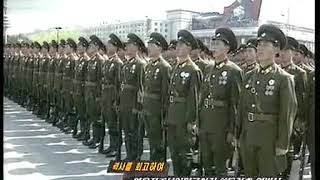 North Korean Military Parade:60th Anniversary of the Korean Peoples Army with Kim Il Sung