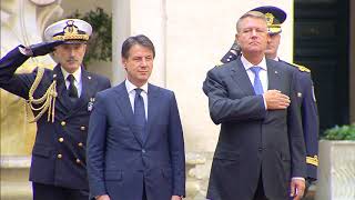 Il Presidente Conte riceve il Presidente della Romania