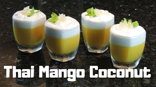 Thai Mango Coconut Pudding for CNY by Amazing Kitchen