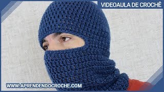 Touca Crochê Balaclava Motoqueiro - Aprendendo Croche
