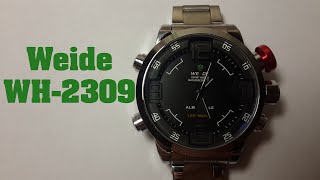 Часы Weide WH-2309 обзор, настройка, проверка на водонепроницаемость