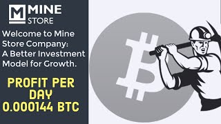 Mine Store Limited is involved in Bitcoin mining. Today