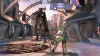 Injustice: Gods Among Us - Геймплей Зелёная стрела против Орлицы
