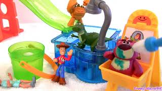 Cars Color Changers in Toy Story Slide n Surprise Playground Color Splash Buddies Disney Pixar