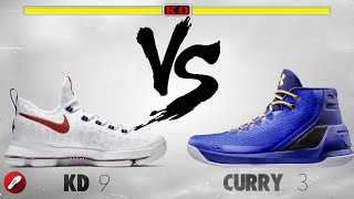 Nike Kd 9 vs Under Armour Curry 3!