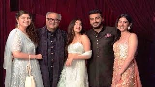 Arjun Kapoor With His Sisters At Sonam Kapoor Wedding Reception