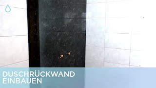Duschrückwand einbauen | Renovieren mit Elmar