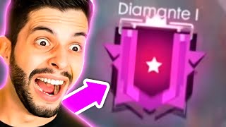 REAÇÕES DE YOTUBERS AO CHEGAR NA PATENTE DIAMANTE!! - FREE FIRE