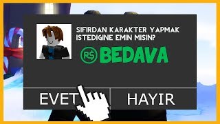 SIFIRDAN BEDAVA KARAKTER YAPMA - Roblox Dersleri