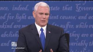 Mike Pence and Tim Kaine on balancing faith with political leadership