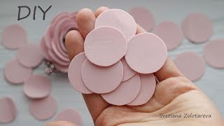Один из самых простых но в то же время красивых цветов из фоамирана ???