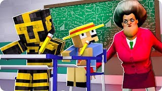APARECE UNA PROFESORA MALVADA EN LA ESCUELA EN MINECRAFT ?