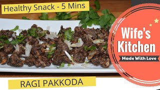 Crispy Ragi pakoda with English subtitles