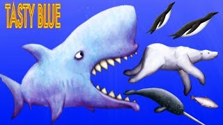Tasty Blue #8 ЗУБАСТАЯ НАНО-АКУЛА СЪЕДАЕТ ВСЕХ! Мульт игра для детей СЪЕСТЬ ОКЕАН