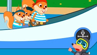 Famille d'Écureuil - Plongeur vs Pêcheur Animé 2022 en Français