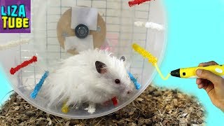 3D РУЧКА DIY Рисую Колесо для Хомяка \ LizaTube