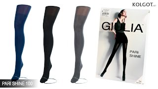 Фантазийные колготки с имитацией чулок и эффектом блеска PARI SHINE 100 от TM Giulia