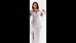 Шикарное платье простым способом вязания крючком