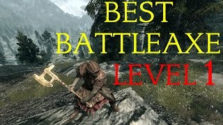 Skyrim Guide - How to get the best enchanted battleaxe at level 1