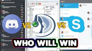 BATTLE OF DISCORD VS TEAMSPEAK VS SKYPE 2018! WHO WINS?