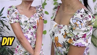 VESTIDO MANGA MODA TENDÊNCIA  DIY -Luciete Vasconcelos