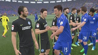 FIFA 17 (PS4 Pro) Leicester City v Brighton PREMIER LEAGUE 19/8/2017 REPLAY SIM MATCH 1080P 60FPS