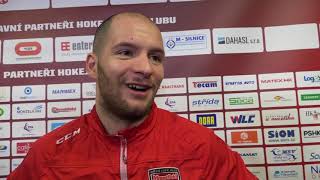 Mislav Rosandič po utkání Mountfield HK – HC Kometa Brno 2:1p
