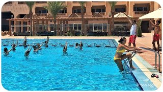 Water aerobics animation - Continental hotel, Hurghada, Egypt