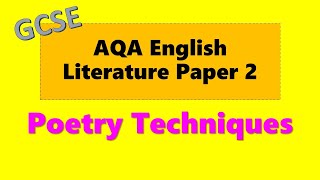 English Literature Revision: Poetry terminology
