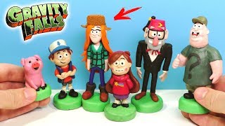 ЛЕПИМ ГРАВИТИ ФОЛЗ - ВЕНДИ, ЗУС и дядя СТЭН | Gravity Falls from clay