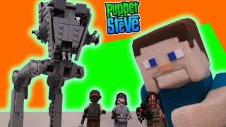 LEGO STAR WARS AT-ST Walker Rogue One Set Minecraft Disney 75153 Unboxing Review Story lego scene