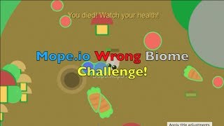 Wrong Biome Challenge! - Mope.io