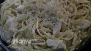 Pasta Alfredo con pollo - Recetas de cocina