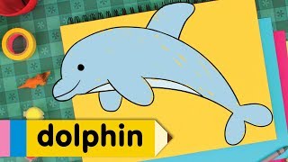 How to Draw A Dolphin | Super Simple Draw | Step By Step