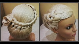 Прически.Быстрая прическа.легкое плетение волос.Bridal Hairstyle.For Long Hair Tutorial Step By Step