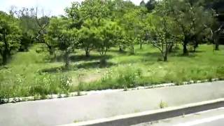 2010.6.6日本ゴルフツアー選手権 第一駐車場→宍戸ヒルズ送迎バス車窓動画