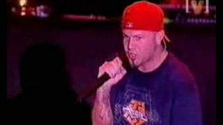 Monkey Fred Durst sucks a hose at Slipknot