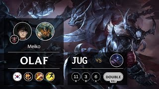 Olaf Jungle vs Jax - KR Grandmaster Patch 9.12